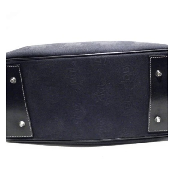 Dooney & Bourke Signature Black Canvas Large Satchel with shoulder strap - Picture 3 of 7